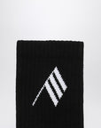 The Attico Black/white socks with logo