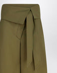 The Attico Military green wool gabardine trousers