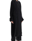 Toteme black satin viscose trench dress