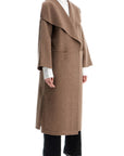 Toteme beige wool and cashmere kimono coat