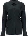 Toteme black loose-fit long sleeve shirt