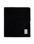 Toteme classic wide scarf in black virgin wool