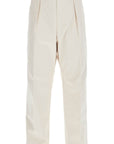 Moncler cotton drill pants in eight words