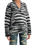 Marc Jacobs zebra print wool and mohair