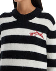 Marc Jacobs pullover the striped brushed logo sweater