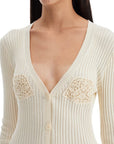 Magda Butrym crochet insert cardigan with eight