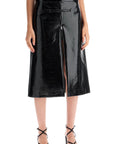 Courreges vinyl midi skirt in seven