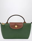 Longchamp Le Pliage Original green clutch bag