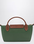 Longchamp Le Pliage Original green clutch bag