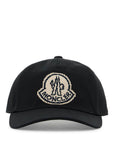 Moncler baseball cap with felt logo embroidered on