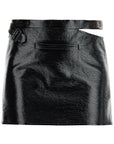 Courreges vinyl mini skirt