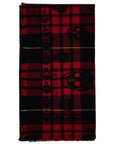 Alexander Mcqueen tartan wool skull scarf in