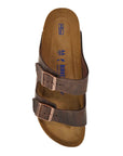 Birkenstock classic habana leather arizona slippers with cork and rubber sole