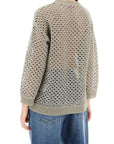 Valentino Garavani "mesh knit pullover with sequins embell