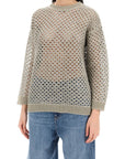 Valentino Garavani "mesh knit pullover with sequins embell