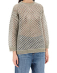 Valentino Garavani "mesh knit pullover with sequins embell