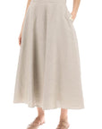 Valentino Garavani linen canvas skirt for women