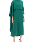 Valentino Garavani cady couture cape dress in