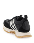 Moncler pacey sneakers in nylon and suede leather.