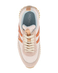 Moncler pacey sneakers in nylon and suede leather.