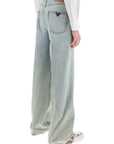 Valentino Garavani oversized jeans with v detail