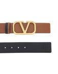 Valentino Garavani leather vlogo signature reversible belt