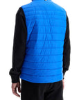 Boss bright blue quilted gilet with high collar and zip