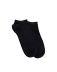 Boss dark grey short socks with logo 2 pairs 80% cotton made in italy