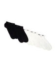 Boss short solid color socks set of 5 pairs black and white cotton