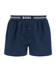 Boss men's boxer 3 pairs dark blue cotton