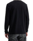 Boss men's long sleeve loose fit polo dark gray cotton