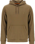 Boss green zip-up hoodie with kangaroo pocket cotton