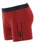 Boss dark red slim fit boxer with side logo in cotton