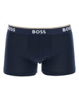 Boss dark blue and patterned slim fit boxer set 3 pieces stretch cotton