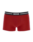 Boss boxer trunk slim fit cotton 3 pieces black and red