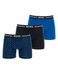 Boss men's multicolor cotton boxer with geometric design*** 3 pieces*** loose fit