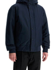 Boss dark blue adjustable hooded coat osis