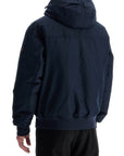 Boss dark blue adjustable hooded coat osis