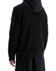 Boss men's black hoodie with zip