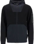 Boss men's black hoodie with zip