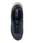 Boss sneakers titanium runn nypu eco-leather dark blue rubber sole