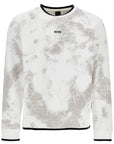 Boss white high neck sweatshirt for men