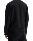 boss skaz 1 black high collar zip sweatshirt