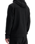 Boss black zip-up hoodie for men saggy 1