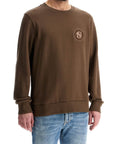 Boss men's long sleeve crew neck cotton sweatshirt in green