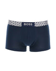 Boss set di 3 boxer slim fit in cotone elasticizzato multicolore