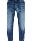 Boss regular fit turquoise jeans with faded effect