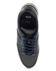 Boss ergonomic sneakers jace_runn_bu navy blue leather