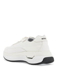 Boss white cotton void_runn_ltny sneakers with hook-and-loop closure