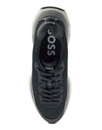 Boss sneakers void_runn_ltny dark blue mix materials rubber sole